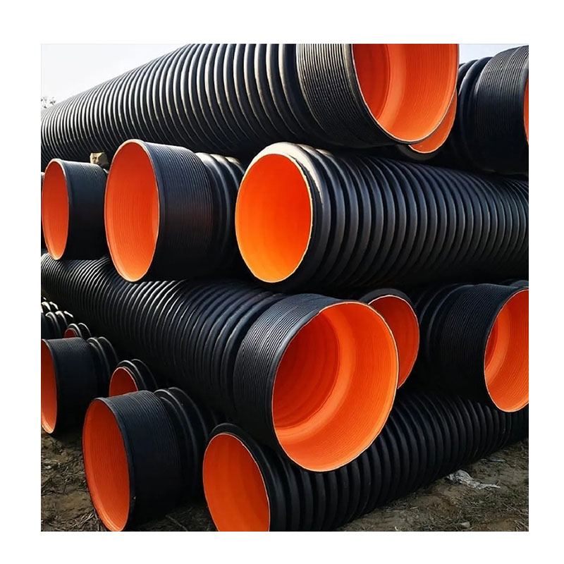HDPE double wall corrugated pipe