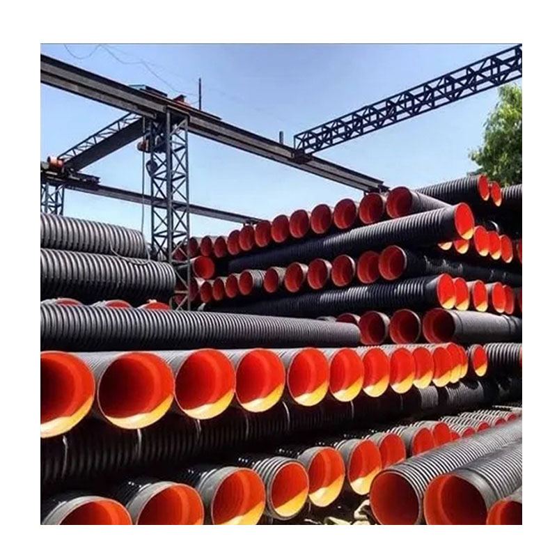 HDPE double wall corrugated pipe