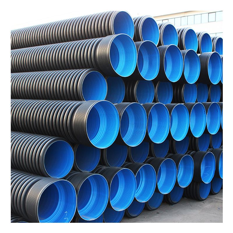 HDPE double wall corrugated pipe