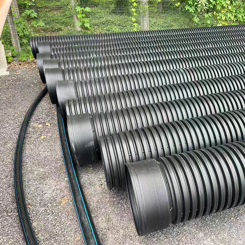 HDPE double wall corrugated pipe