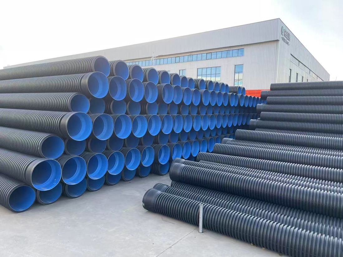 HDPE double wall corrugated pipe