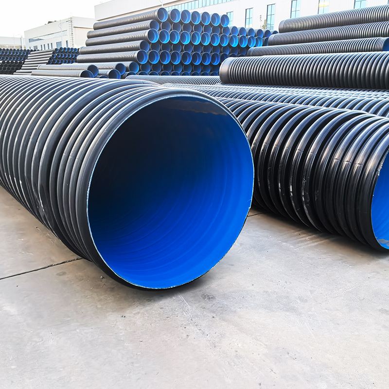 HDPE double wall corrugated pipe