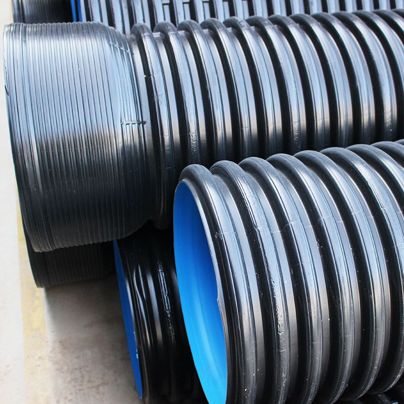 HDPE double wall corrugated pipe