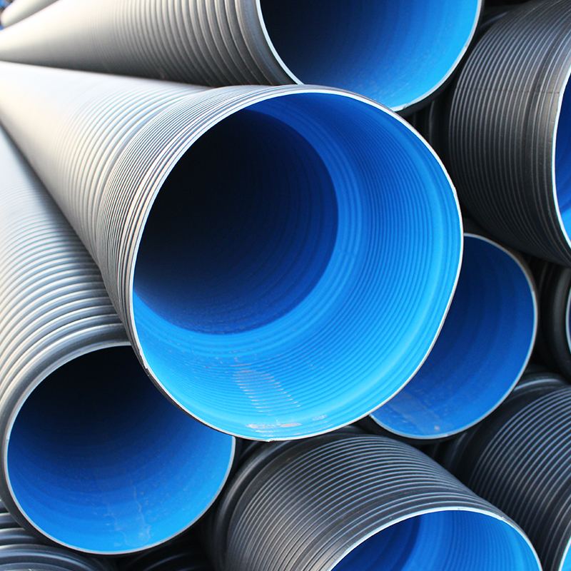 HDPE double wall corrugated pipe