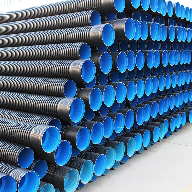 HDPE double wall corrugated pipe