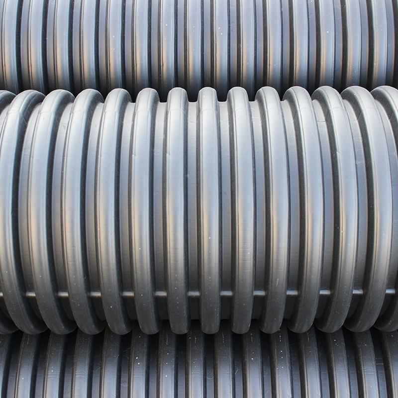 HDPE double wall corrugated pipe