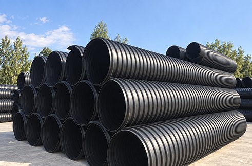 Steel Belt HDPE Double Wall Corrugated Pipe
